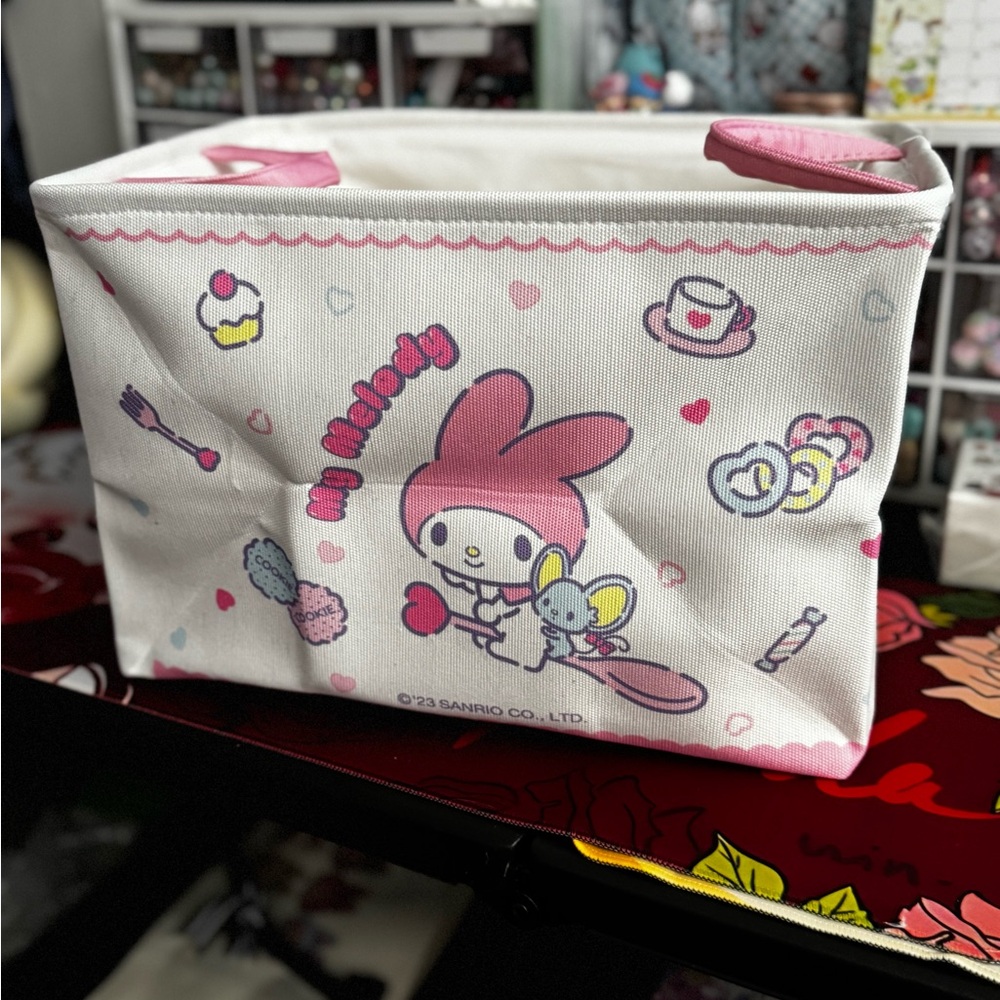 Sanrio My Melody Canvas Organizer with Pink and White Accents